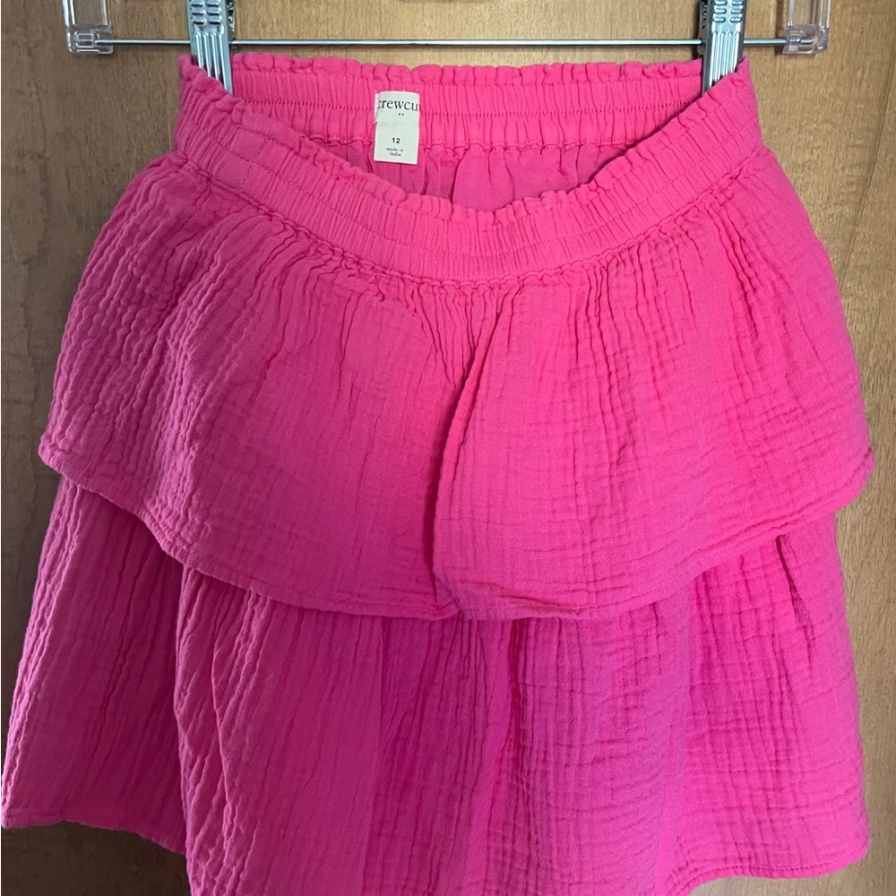 NWOT Crewcuts 100% Cotton Double Ruffle Skirt